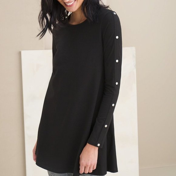 Chicos Button-Sleeve Tunic L - Picture 6 of 15